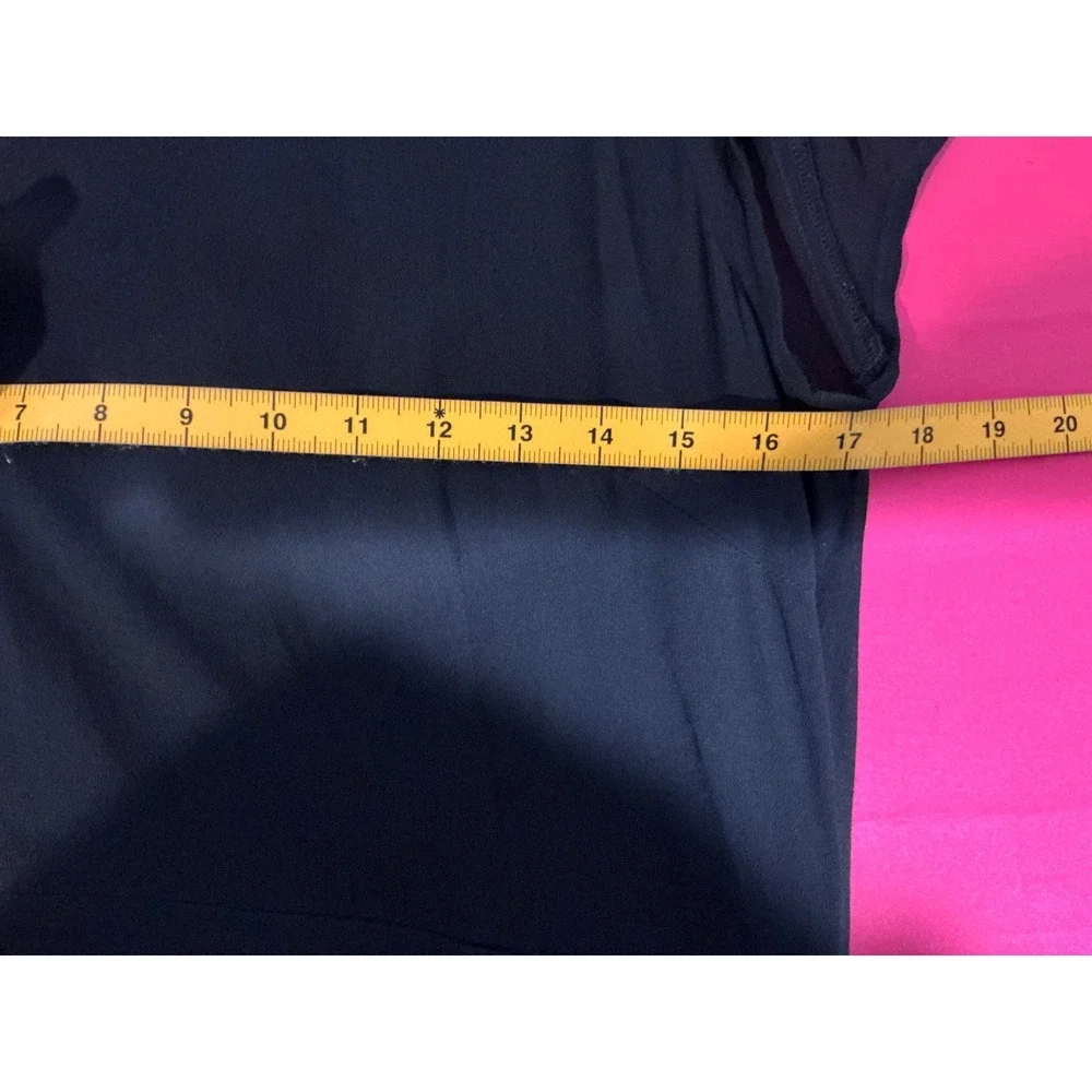 Reformation Womens Black Sheer Cap Sleeve Dress Sz 10 LBD‎ Party Holiday NYE